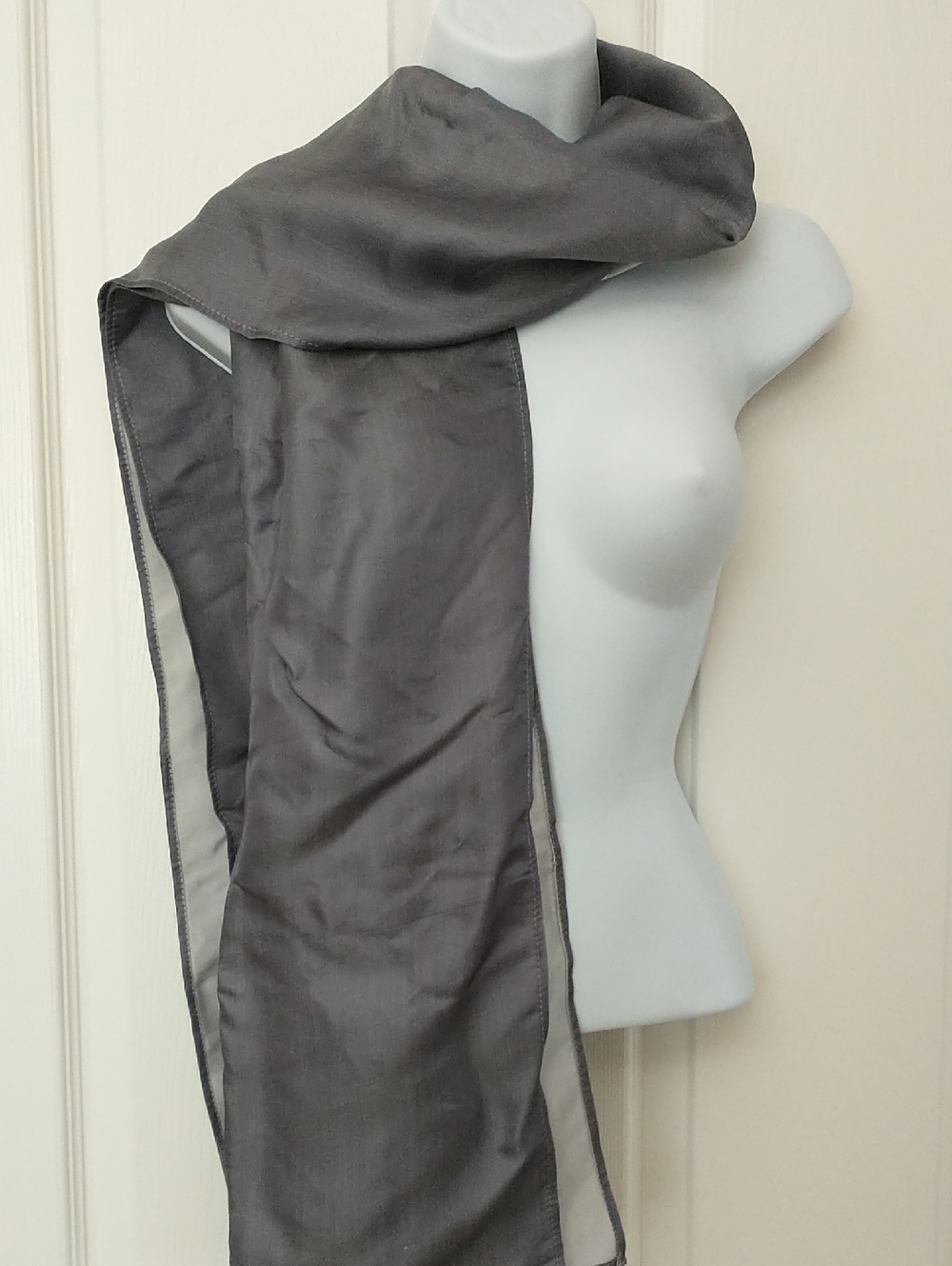 Handong Silk Scarf From Vietnam, Reversible, New!
